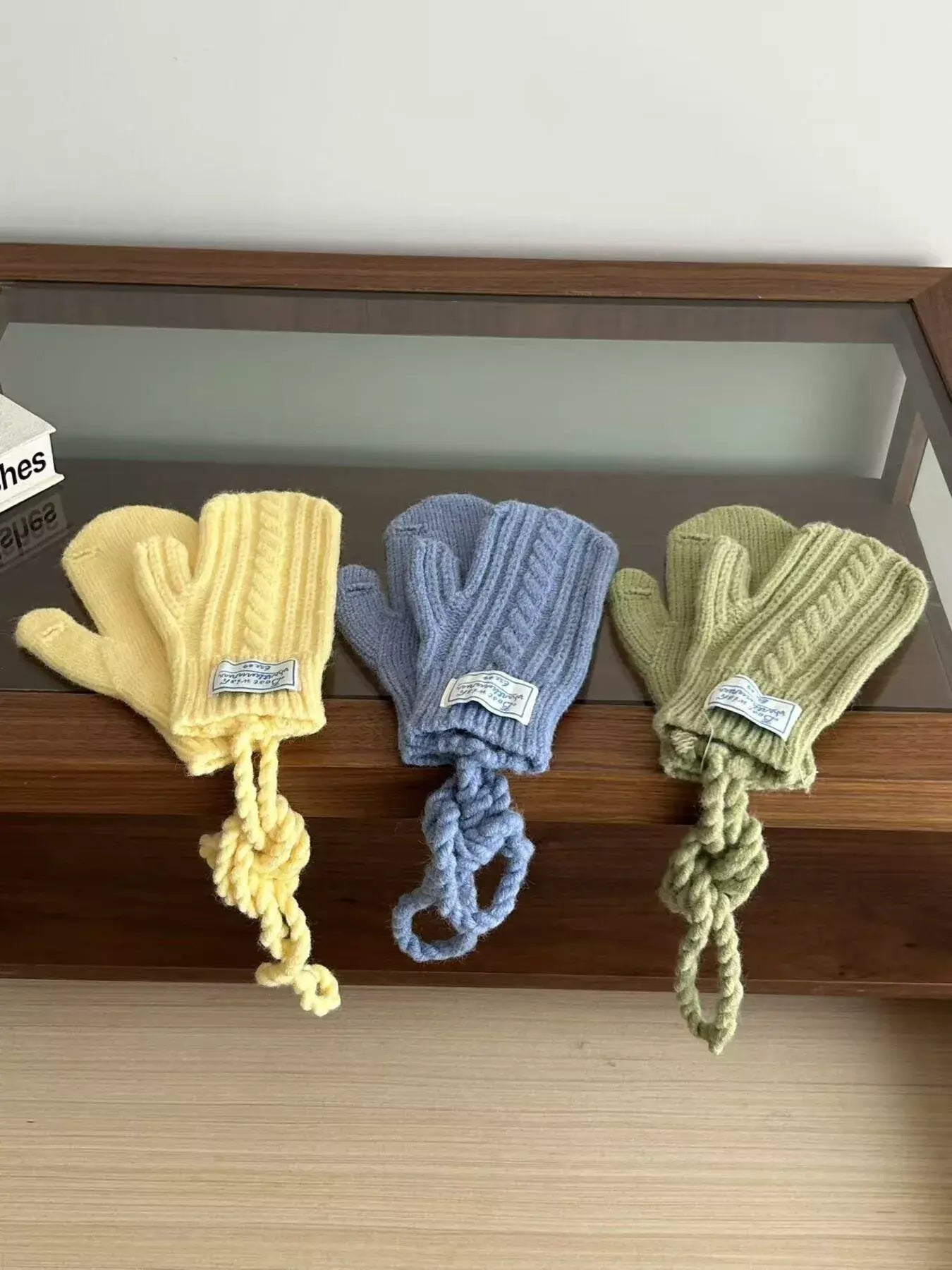 Cable Knit Warm Gloves - Trendsi - Flyclothing LLC