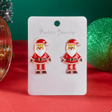 Christmas Santa Claus Stud Earrings - Trendsi - Flyclothing LLC