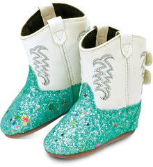 Old West Sparkling Lake Blue Foot White Shaft Poppets - Old West
