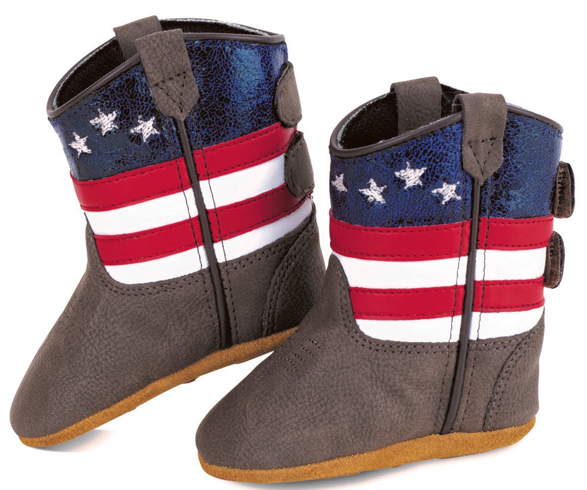 Old West Poppets Brown Foot / Red, White & Blue Shaft 10156 - Old West - Flyclothing LLC
