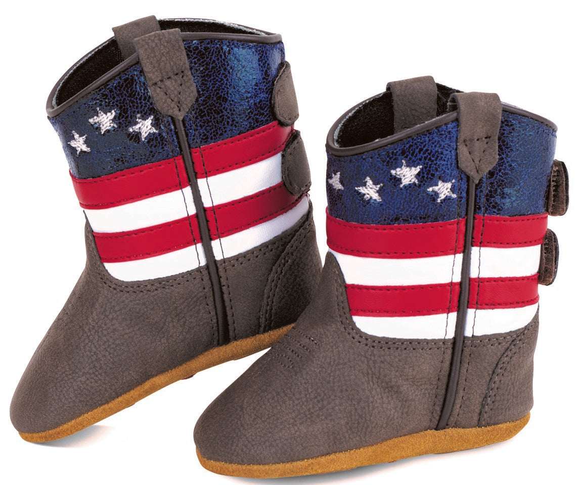 Old West Poppets Brown Foot / Red, White & Blue Shaft 10156 - Old West - Flyclothing LLC