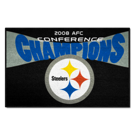 Pittsburgh Steelers Starter Mat Accent Rug - 19in. x 30in., 2009 AFC Conference Champions - Pittsburgh Steelers