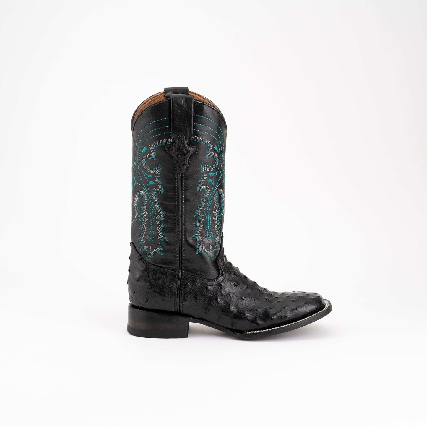 Ferrini Colt Black Full Quill Ostrich Mens Boot - Ferrini USA - Flyclothing LLC