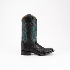 Ferrini Colt Black Full Quill Ostrich Mens Boot - Ferrini USA