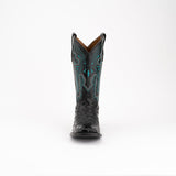 Ferrini Colt Black Full Quill Ostrich Mens Boot - Ferrini USA