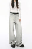 Wide Leg Jeans with Pockets - Trendsi