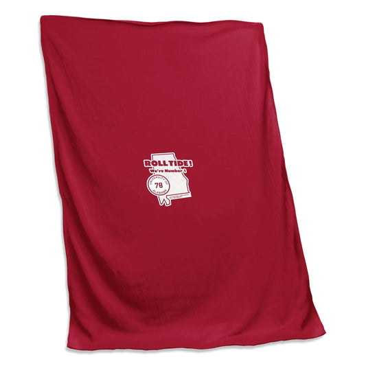 Alabama 40th Anniversary State Logo Sweatshirt Blanket (Screened) - Logo Brands - Flyclothing LLC