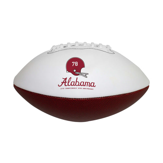 Alabama 40th Anniversary Helmet Logo Official-Size Autograph Football - Logo Brands - Flyclothing LLC
