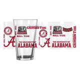 Alabama 16oz Spirit Pint Glass - Logo Brands - Flyclothing LLC