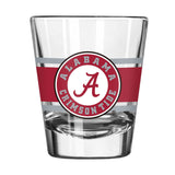 Alabama 2oz Stripe Shot Glass - Logo Brands - Flyclothing LLC