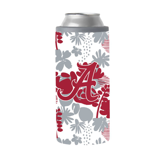 Alabama 12oz Floral Slim Can Coolie - Logo Brands - Flyclothing LLC
