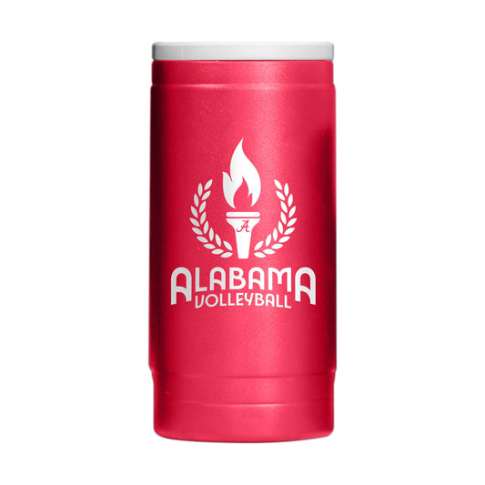 Alabama Volleyball 12oz Powdercoat SlimCan Coolie - Logo Brands - Flyclothing LLC
