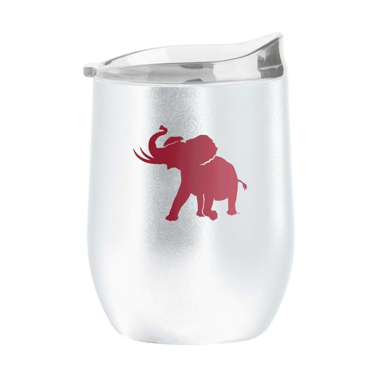 Alabama White 16oz Flipside Powder Coat Curved Bev - Logo Brands - Flyclothing LLC