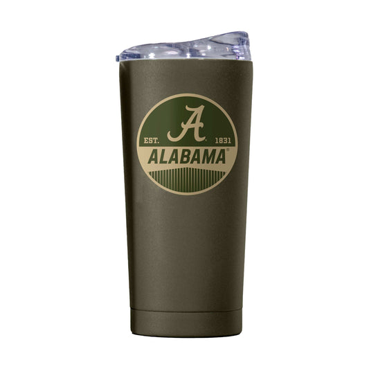 Alabama 20oz Badge Powder Coat Tumbler - Logo Brands - Flyclothing LLC