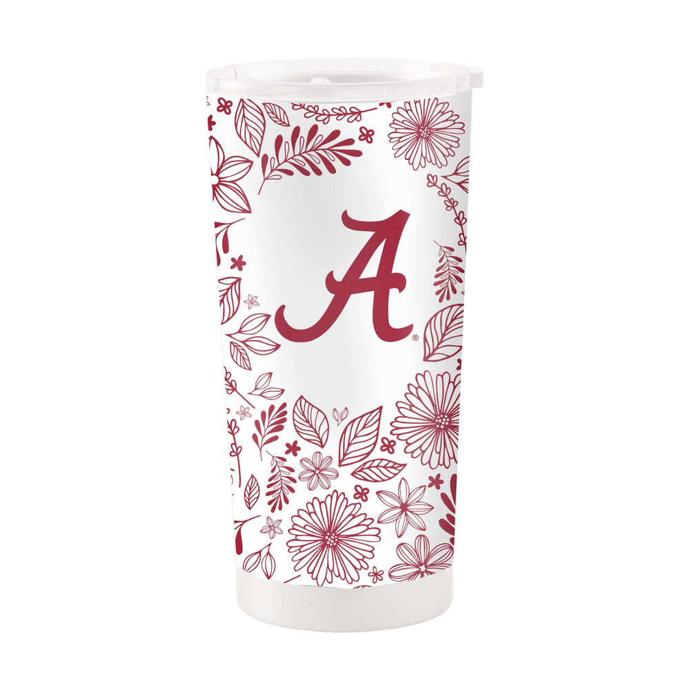 Alabama 20oz Botanical Stainless Steel Tumbler - Logo Brands - Flyclothing LLC