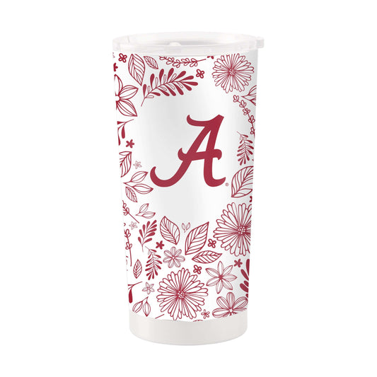 Alabama 20oz Botanical Stainless Steel Tumbler - Logo Brands - Flyclothing LLC