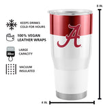 Alabama 30oz Colorblock Stainless Tumbler - Logo Brands - Flyclothing LLC