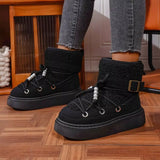 Lace Up Platform Boots - Trendsi - Flyclothing LLC