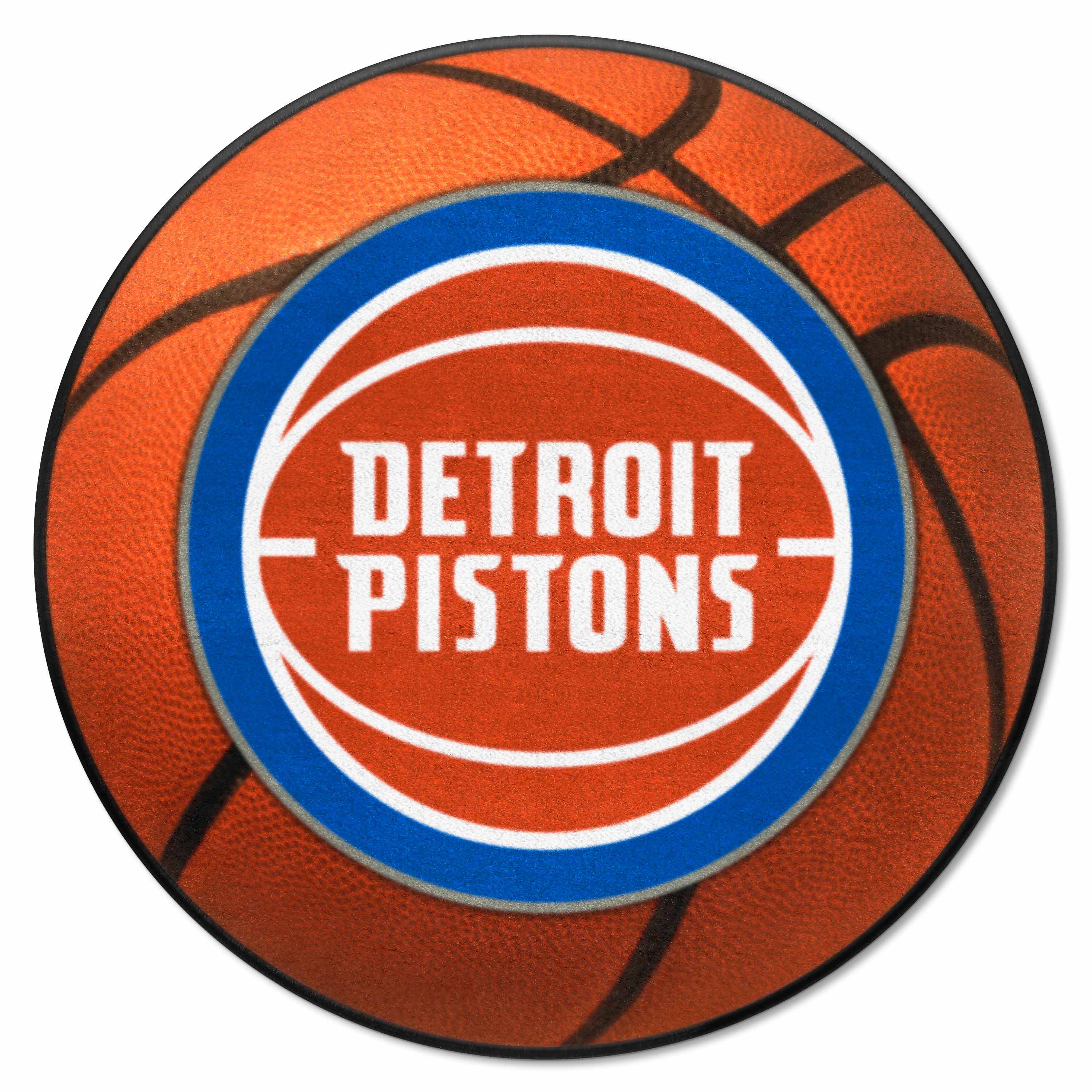 Detroit Pistons Basketball Rug - 27in. Diameter - Detroit Pistons