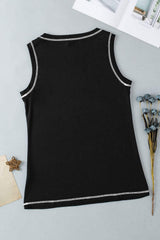 Leopard Round Neck Tank - Trendsi - Flyclothing LLC