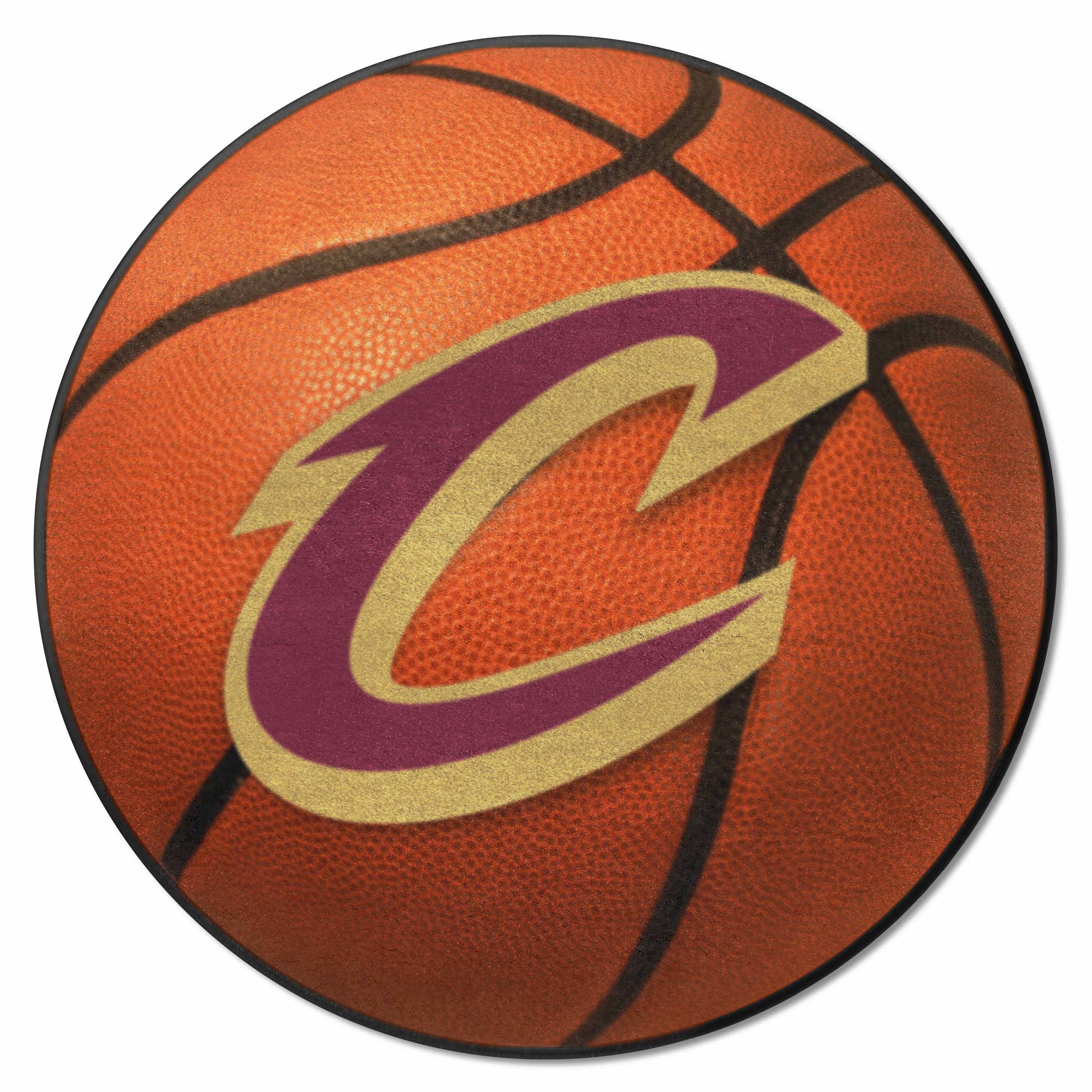 Cleveland Cavaliers Basketball Rug - 27in. Diameter - Cleveland Cavaliers