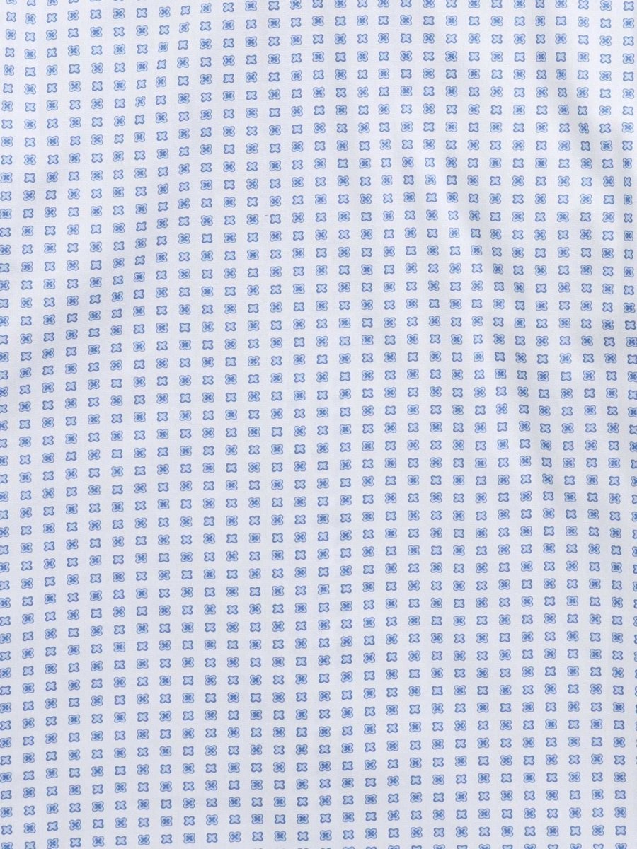 Boy's Ely Cattleman Short Sleeve White Geo Print Snap Shirt - Ely Cattleman - Flyclothing LLC