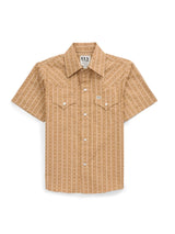 Boy's Ely Cattleman Short Sleeve Western Motif Print Snap Shirt - Ely Cattleman - Flyclothing LLC