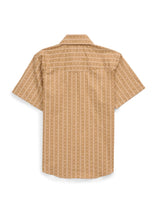 Boy's Ely Cattleman Short Sleeve Western Motif Print Snap Shirt - Ely Cattleman - Flyclothing LLC