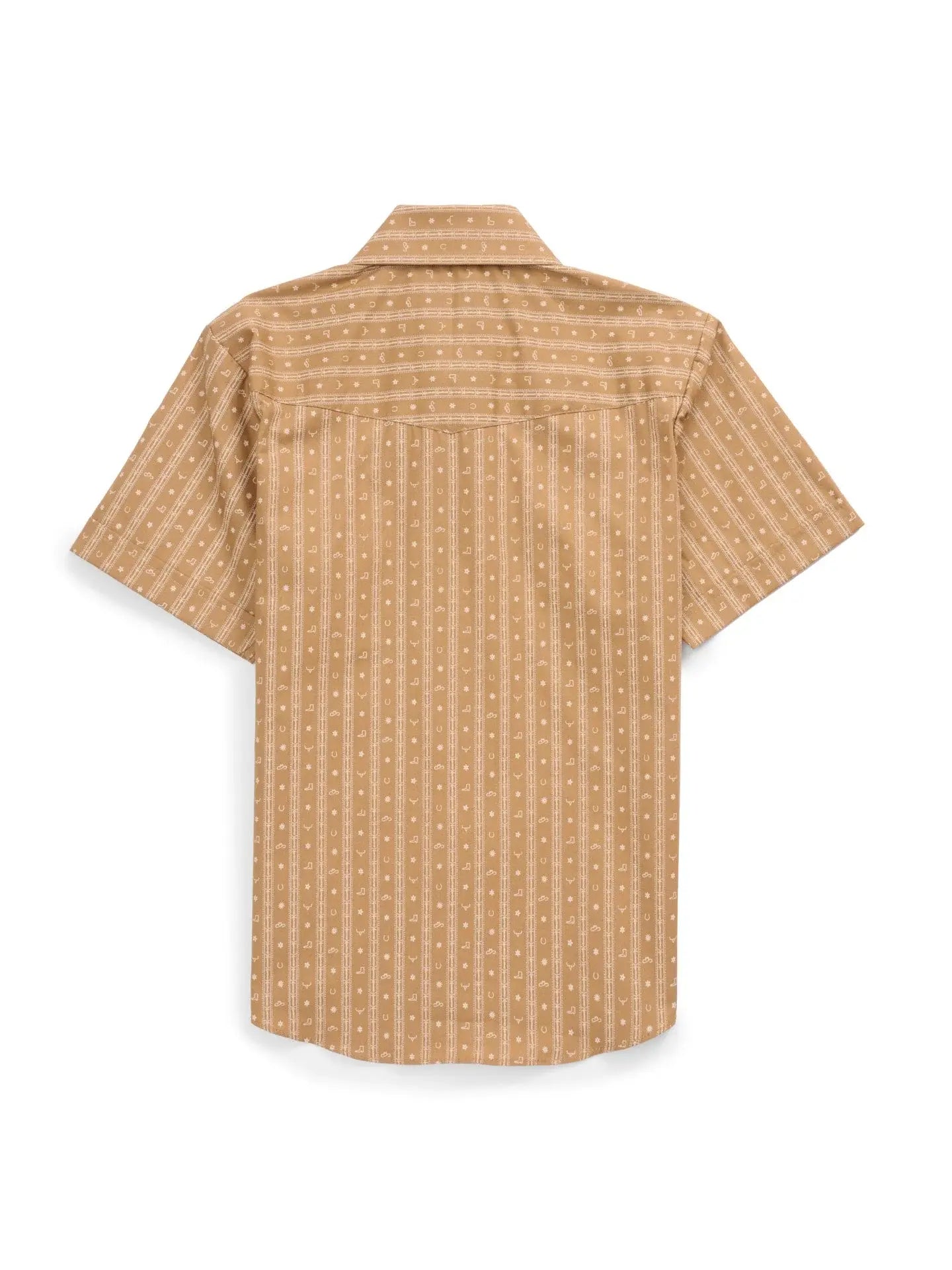 Boy's Ely Cattleman Short Sleeve Western Motif Print Snap Shirt - Ely Cattleman - Flyclothing LLC