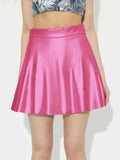 Ruched Mini Skirt with Zipper - Trendsi - Flyclothing LLC