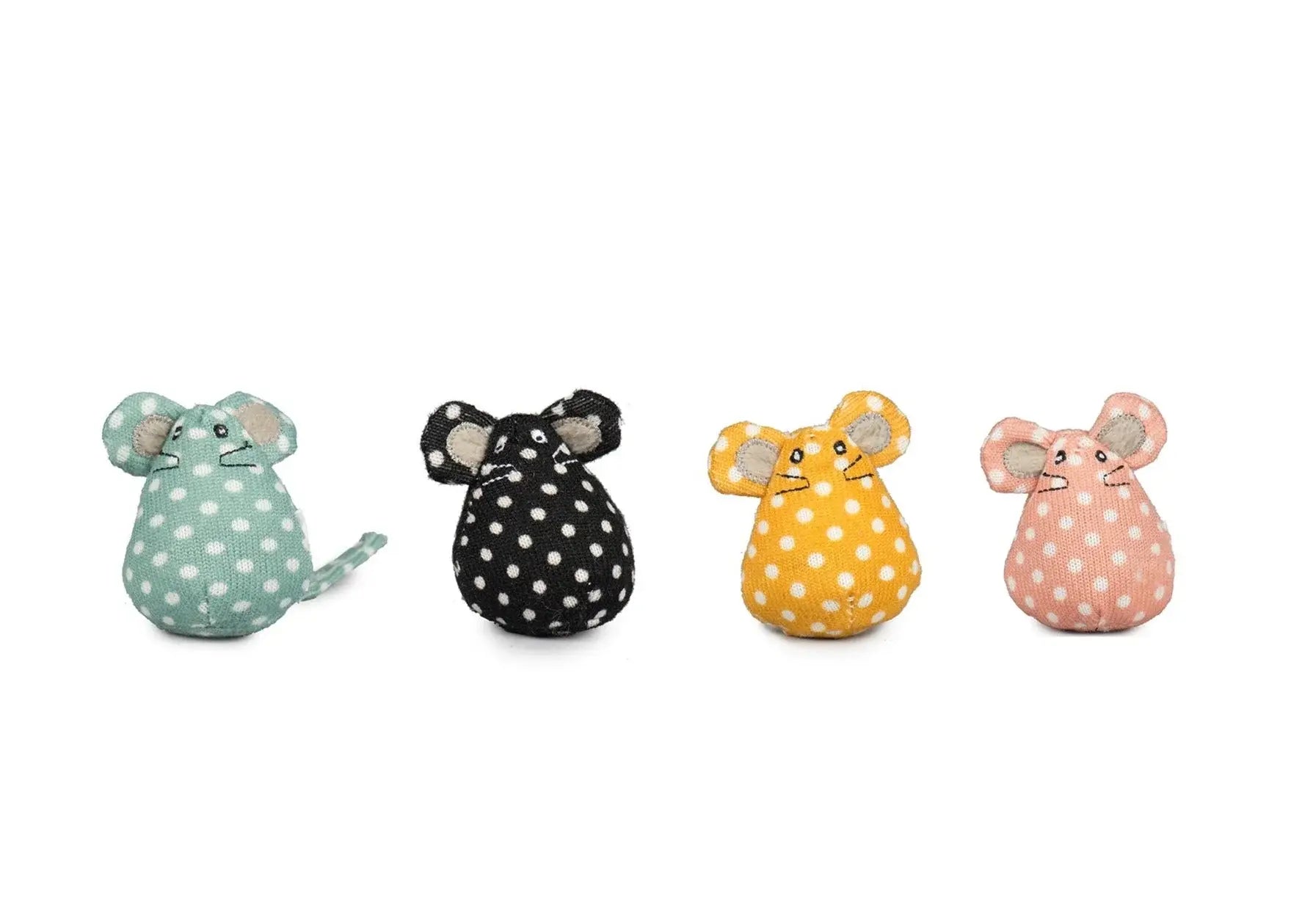 HuggleKats® Polka Dot Mice Bucket of Cat Toys, 16 Pack - HuggleHounds - Flyclothing LLC