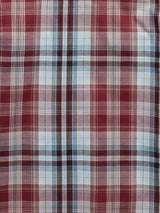 Boy's Ely Cattleman Short Sleeve Burgundy Plaid Western Snap Shirt - Ely Cattleman - Flyclothing LLC