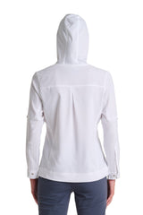 Women's Sea Spray Henley Hoodie | White