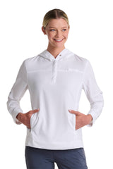 Women's Sea Spray Henley Hoodie | White