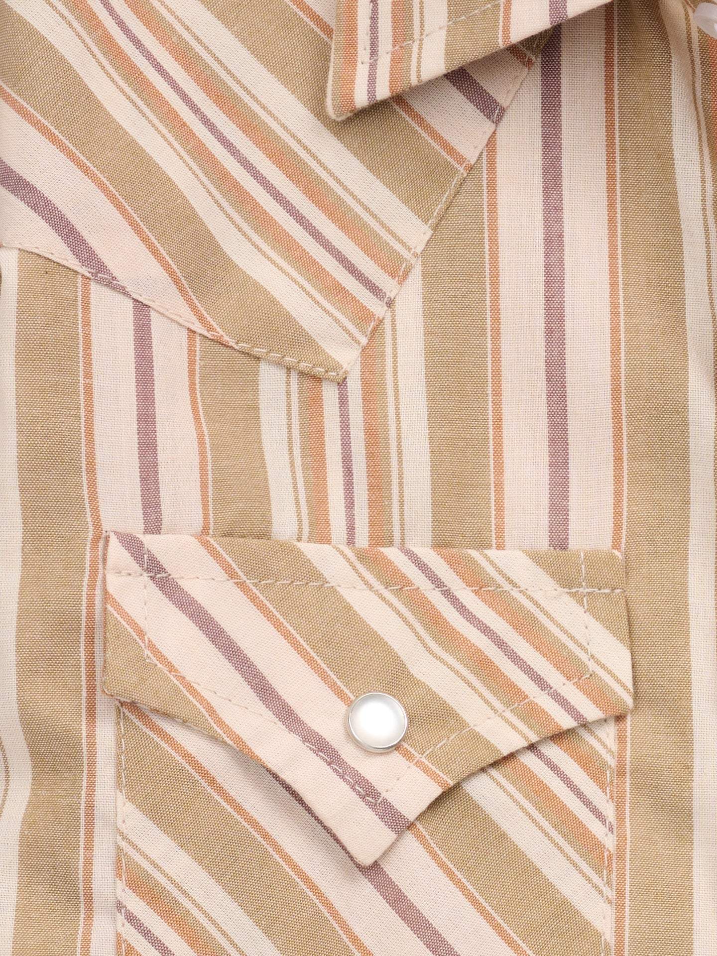 Boy's Ely Cattleman Short Sleeve Olive Stripe Western Snap Shirt - Ely Cattleman - Flyclothing LLC