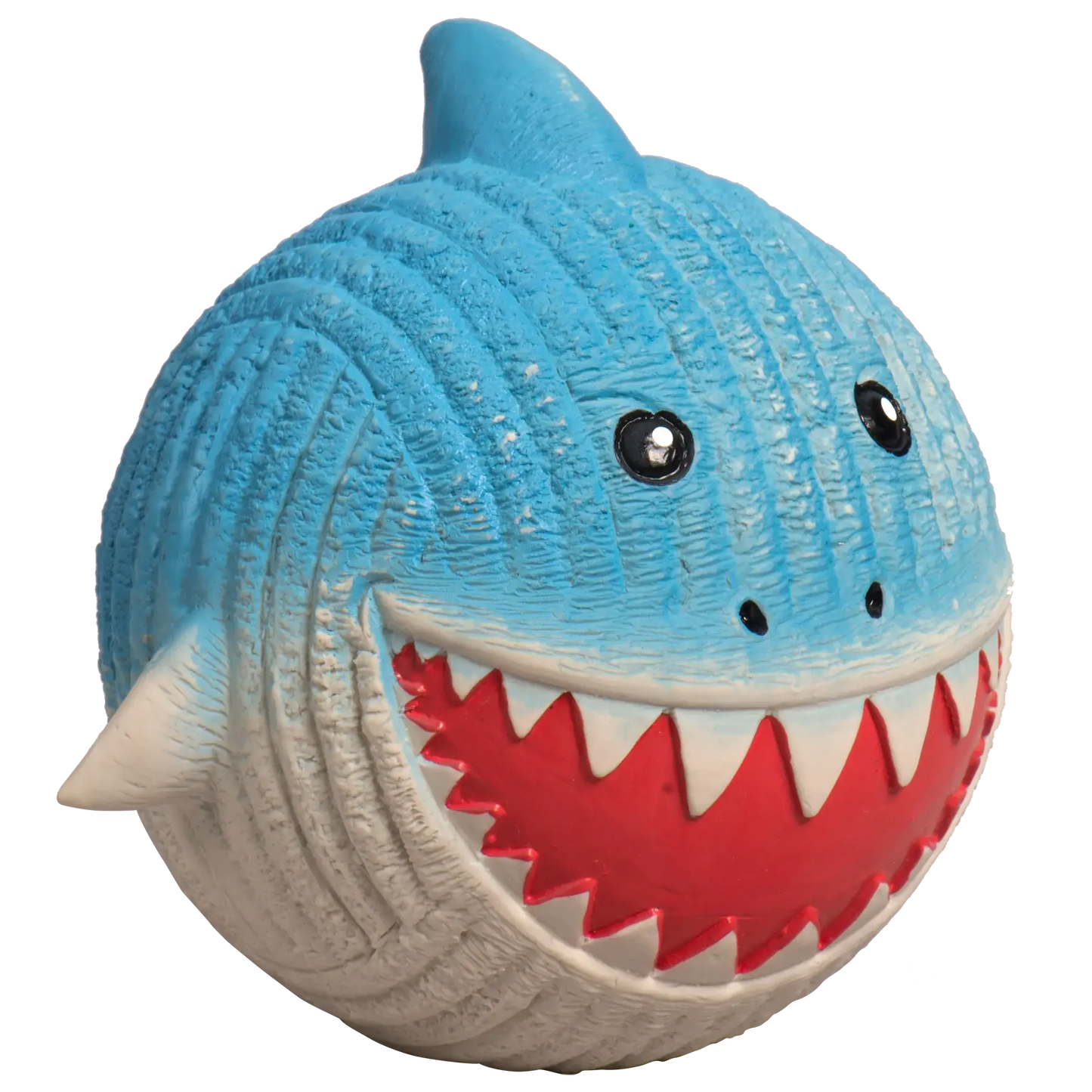 Finn the Shark Ruff-Tex® Latex Ball Dog Toy, Large - HuggleHounds - Flyclothing LLC