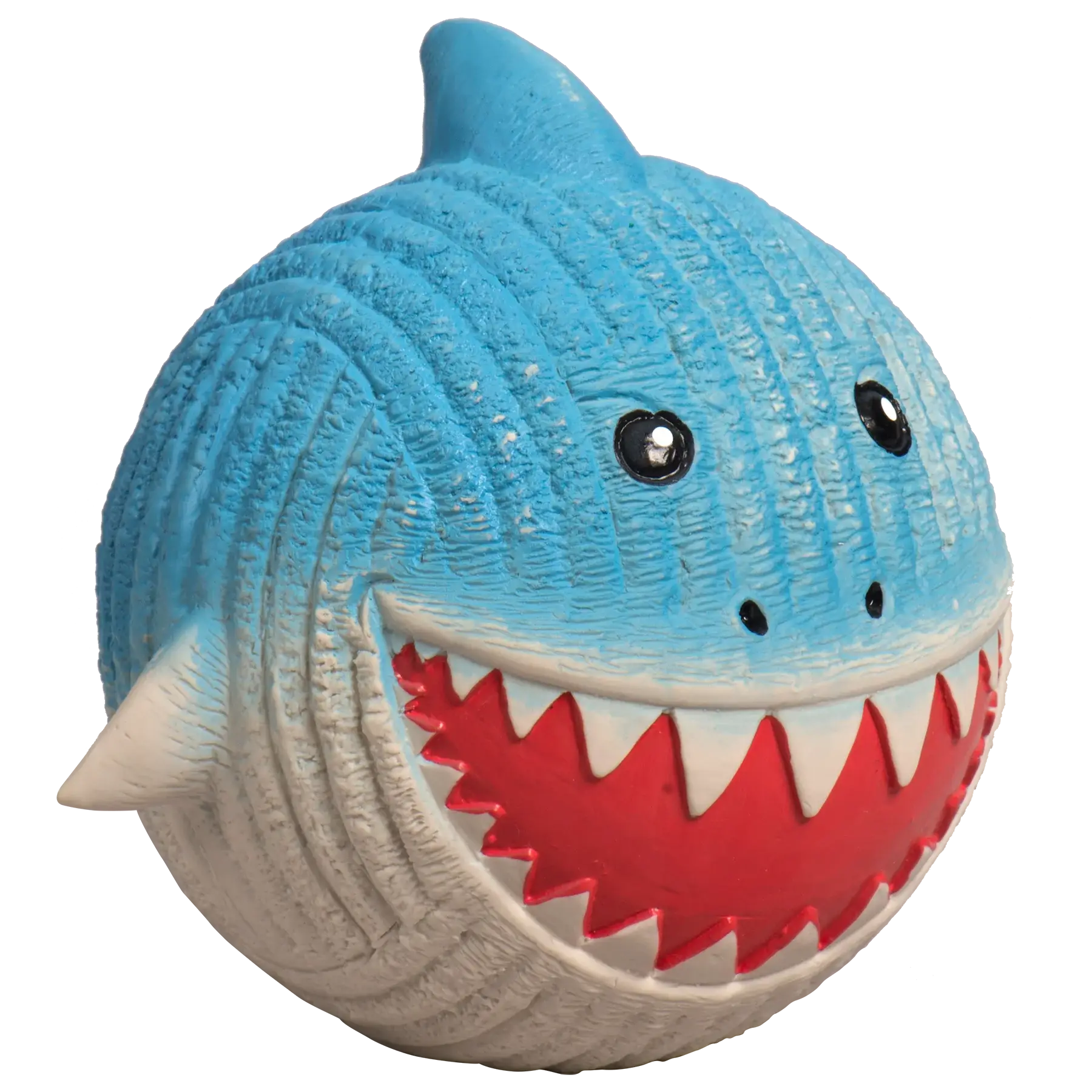Finn the Shark Ruff-Tex® Latex Ball Dog Toy, Large - HuggleHounds - Flyclothing LLC