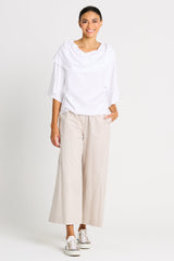 Cotton Flood Pants - Putty - PLANET by Lauren G - Flyclothing LLC