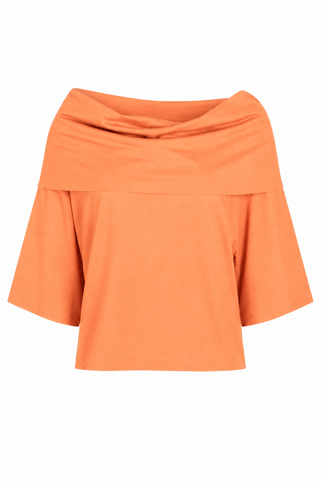 Pima Cotton Jackie O Top - Creamsicle - PLANET by Lauren G - Flyclothing LLC