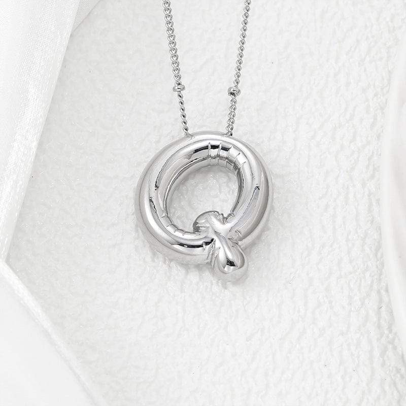 Copper Bubble Letter Pendant Necklace - Trendsi - Flyclothing LLC