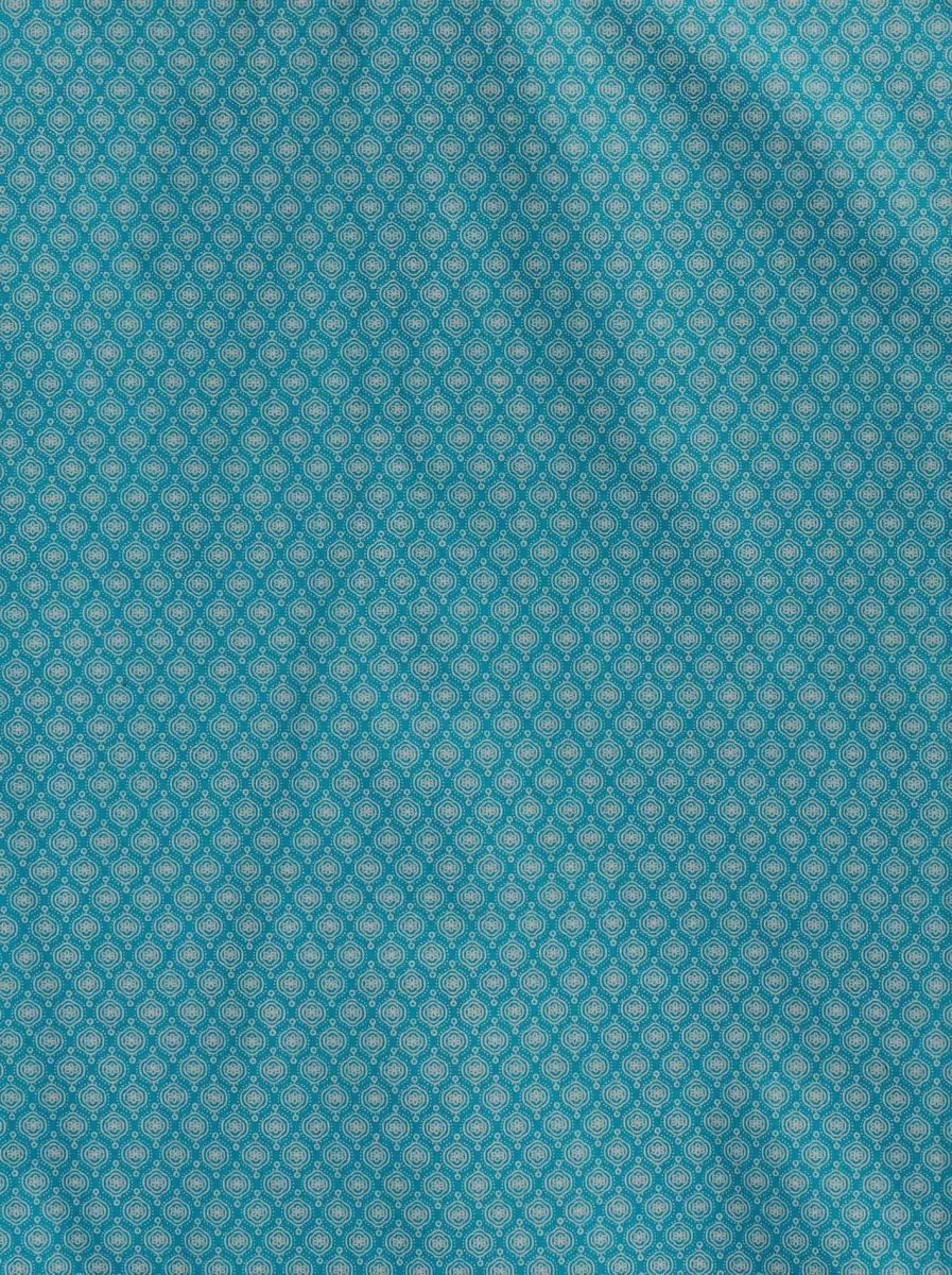 Boy's Ely Cattleman Long Sleeve Medallion Print Western Snap Shirt- Teal & Khaki - Ely Cattleman - Flyclothing LLC