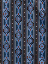 Boy's Ely Cattleman Long Sleeve Aztec Print Western Snap Shirt- Blue & Black - Ely Cattleman - Flyclothing LLC