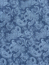 Boy's Ely Cattleman Long Sleeve Paisley Print Snap Shirt- Denim Blue & Burgundy - Ely Cattleman - Flyclothing LLC