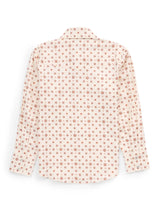 Boy's Ely Cattleman Long Sleeve Retro Star Print Snap Shirt- Ecru - Ely Cattleman - Flyclothing LLC