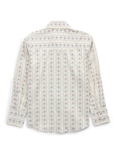 Boy's Ely Cattleman Long Sleeve Wallpaper Floral Print Snap Shirt-Ecru - Ely Cattleman - Flyclothing LLC