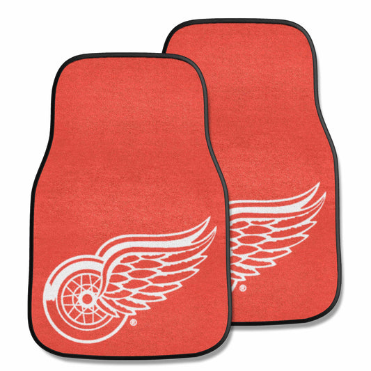 Detroit Red Wings Front Carpet Car Mat Set - 2 Pieces - Detroit Red Wings