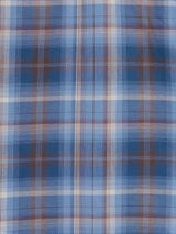 Boy's Ely Cattleman Long Sleeve Textured Plaid Western Snap Shirt-Navy - Ely Cattleman - Flyclothing LLC