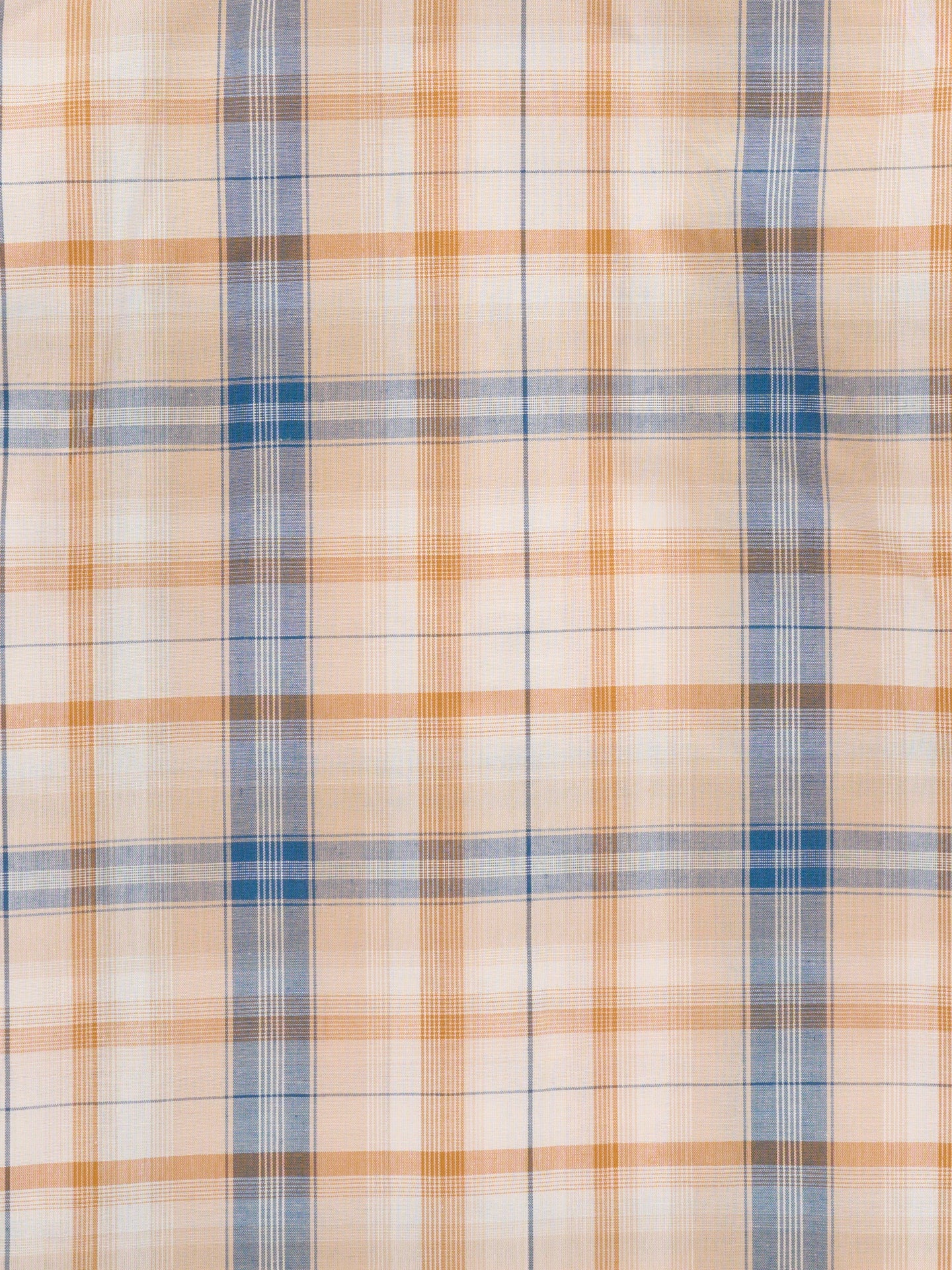 Boy's Ely Cattleman Long Sleeve Textured Plaid Western Snap Shirt-Tan