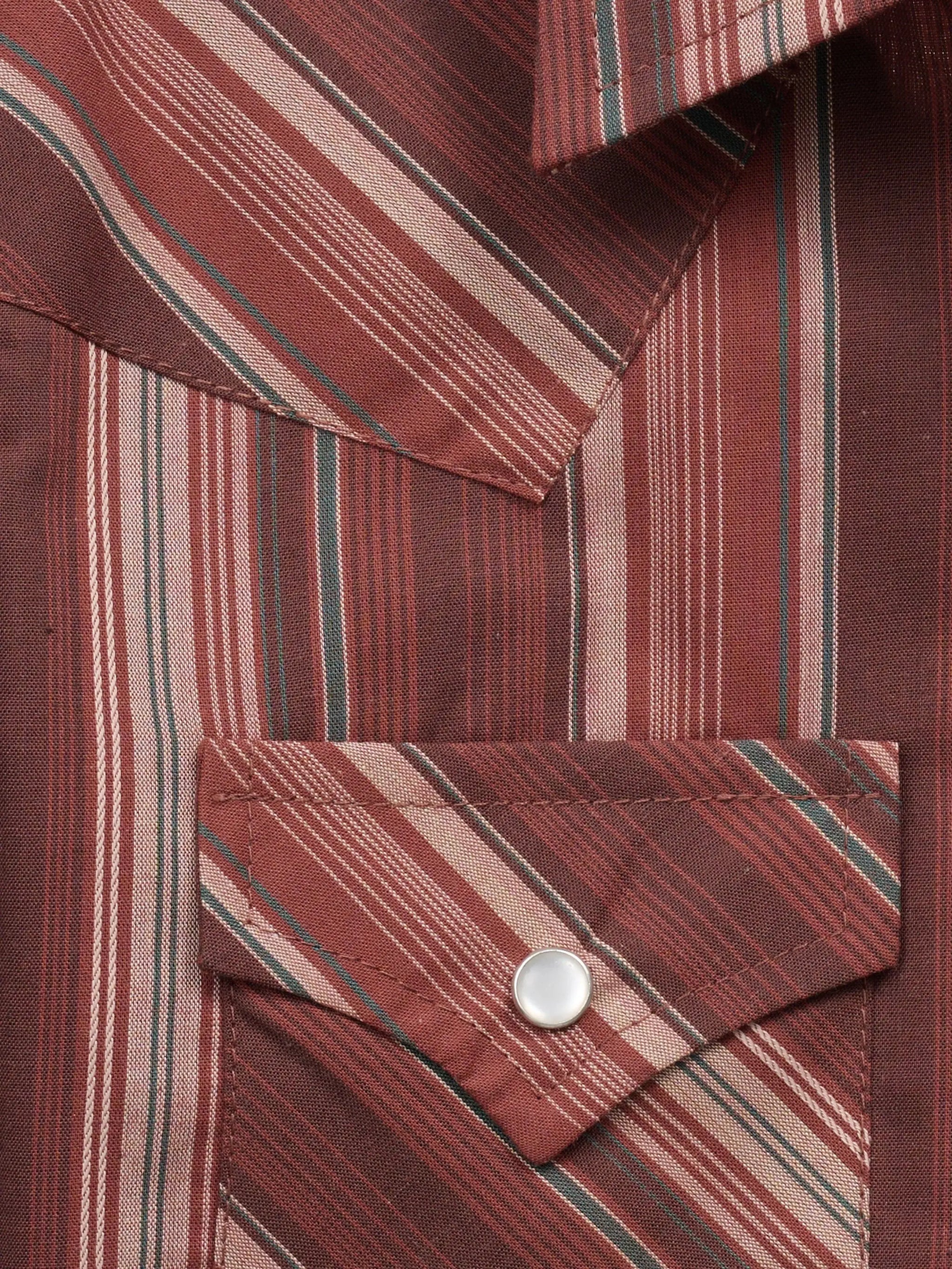 Boy's Ely Cattleman Long Sleeve Textured Stripe Western Snap Shirt- Burgundy - Ely Cattleman - Flyclothing LLC