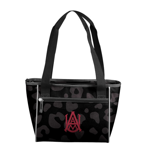 Alabama A&M Leopard Print 16 Can Cooler Tote - Logo Brands - Flyclothing LLC